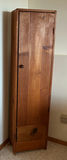 Rustic Tall Pine Storage Cabinet with Door and Drawer - thumbnail 1 of 6