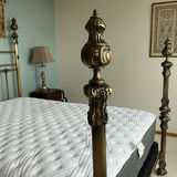 Queen Decorative Metal Bed Frame with Beauty Rest Mattress - thumbnail 3 of 6