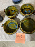 Glazed Ceramic Dishes , Milk Glass - thumbnail 1 of 8