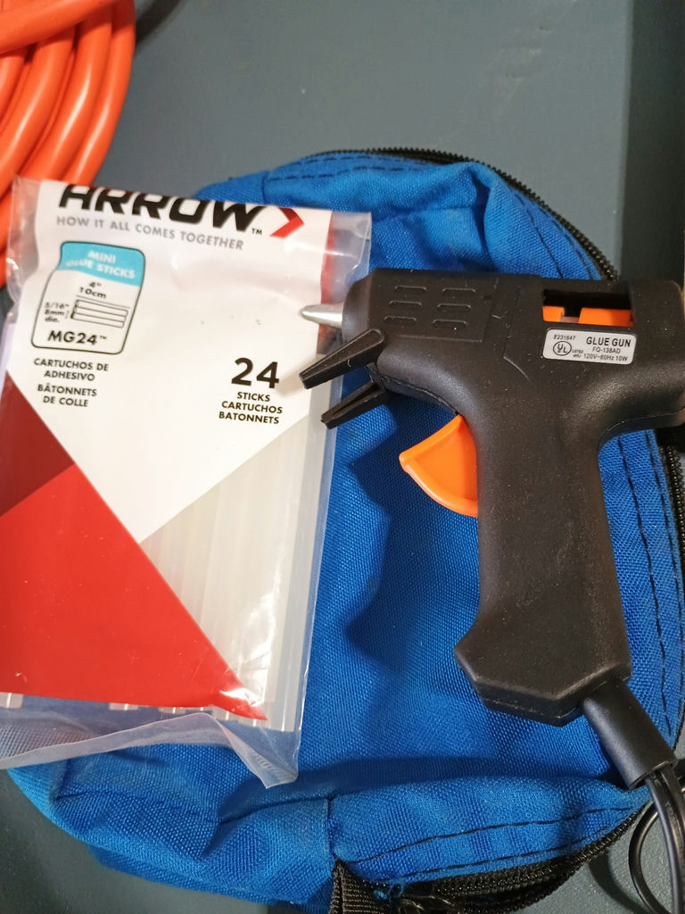 Power tools, glue gun, heat gun, and sanding supplies - image 6 of 10