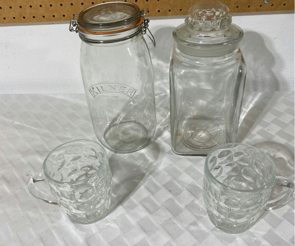 Glass Plates, Mugs and Storage Jars - image 5 of 8