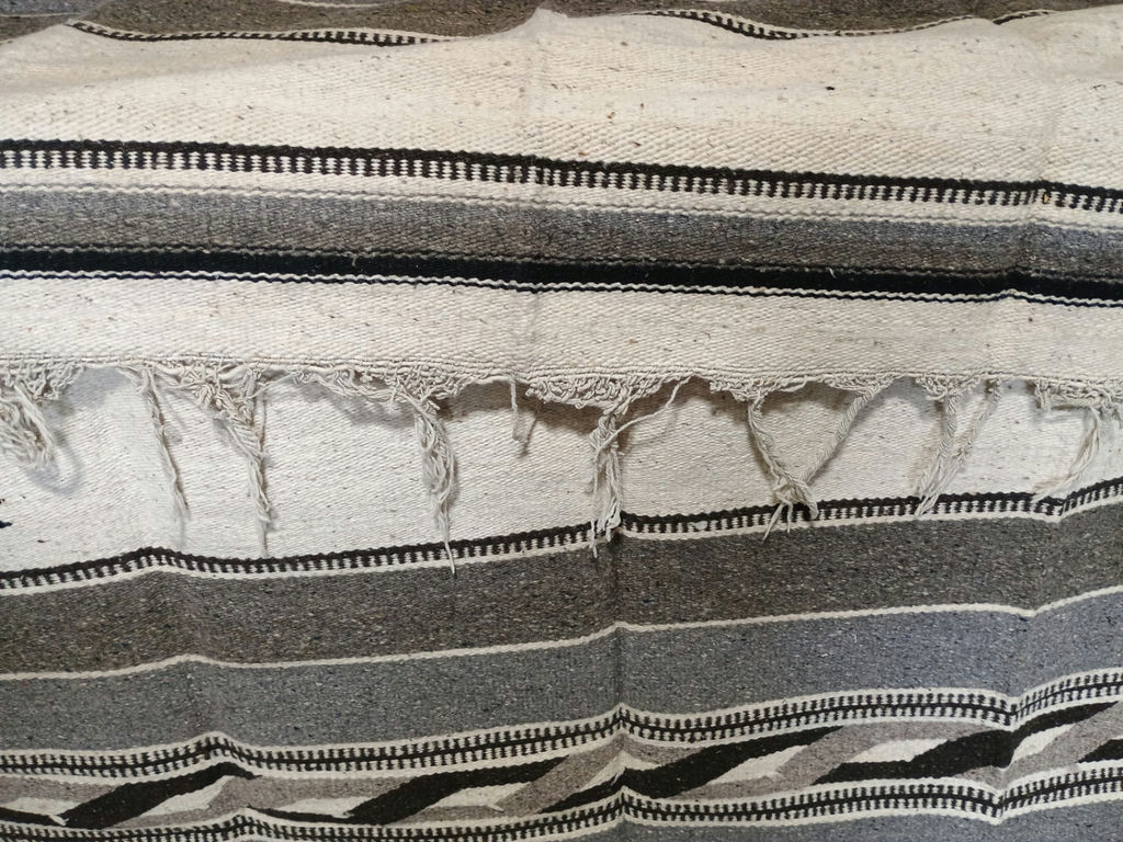 Southwest woven wool throw blanket - image 4 of 4