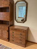 Vintage Ethan Allen Heirloom Tall Cabinet, Dresser, and Framed Wall Mirror - thumbnail 2 of 5