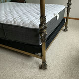 Queen Decorative Metal Bed Frame with Beauty Rest Mattress - thumbnail 4 of 6