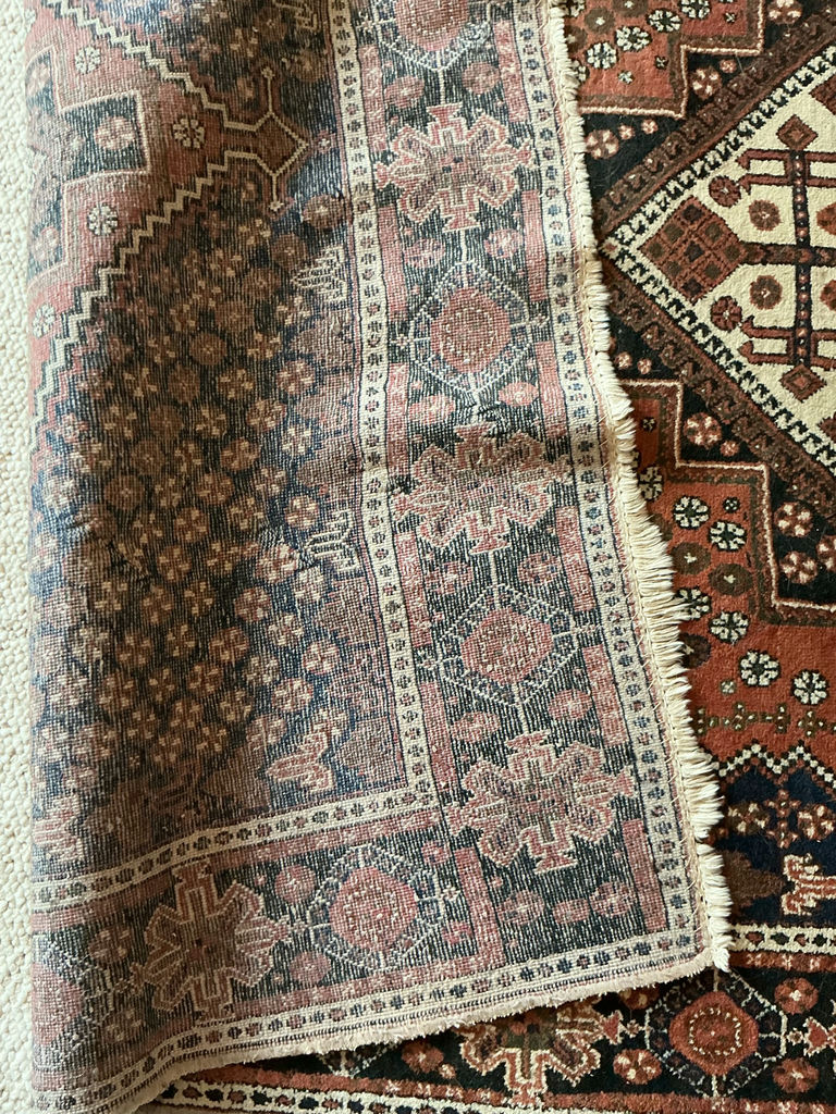 Two More Vintage, Persian Wool Area Rugs - image 6 of 11