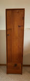Rustic Tall Pine Storage Cabinet with Door and Drawer - thumbnail 3 of 6