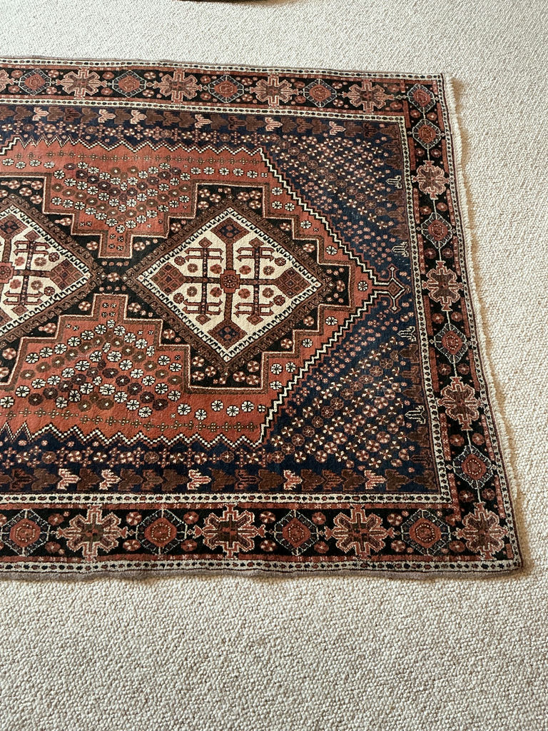 Two More Vintage, Persian Wool Area Rugs - image 4 of 11