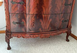 Magnificent Flame Mahogany Louis XV Tall Dresser - thumbnail 3 of 6