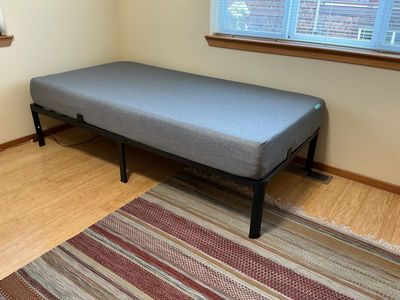 Twin Siena Mattress and Metal Bed Frame - Image 1 of 4