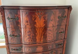 Magnificent Flame Mahogany Louis XV Tall Dresser - thumbnail 5 of 6