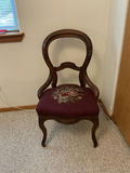 Victorian Chair with needlepoint Seat - thumbnail 1 of 5