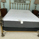 Queen Decorative Metal Bed Frame with Beauty Rest Mattress - thumbnail 5 of 6