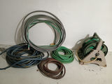 Assorted garden hoses and hose reel - thumbnail 1 of 4