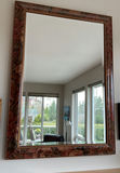 Marquetry Floral Large Wall Mirror - thumbnail 1 of 2