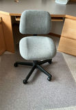 Adjustable Office Chair And Plastic Floor Mat - thumbnail 1 of 3