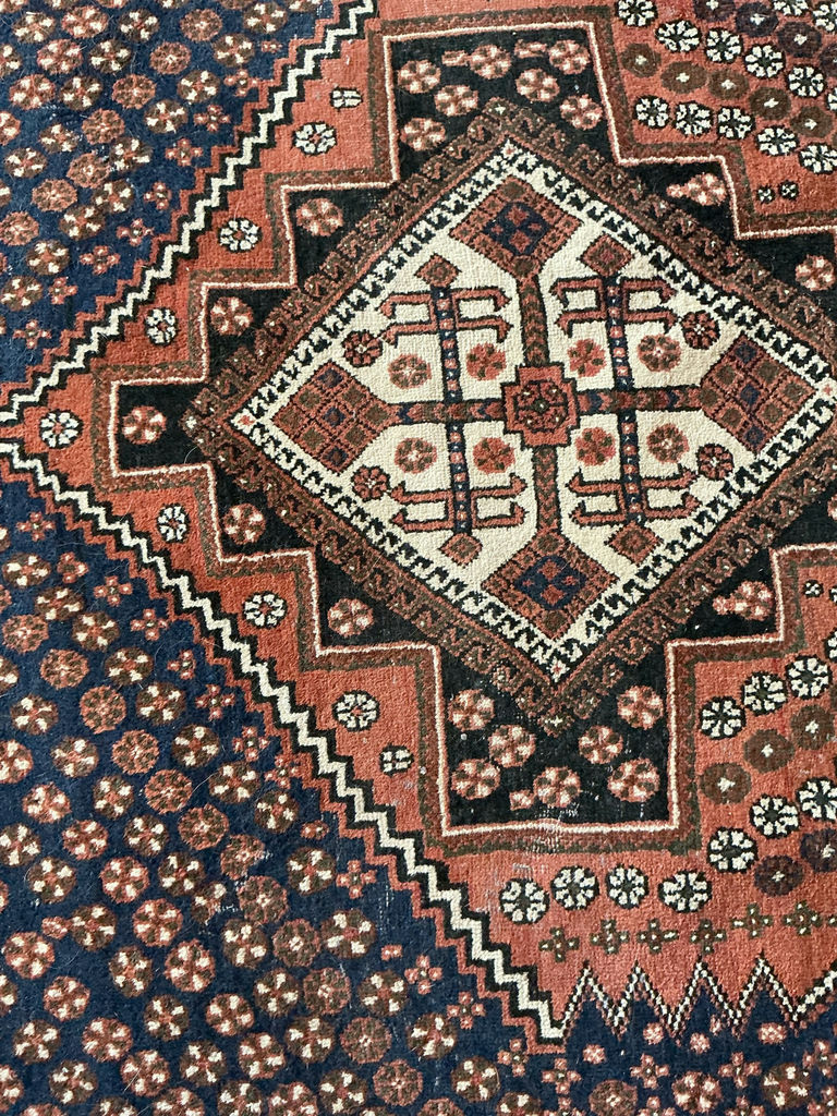 Two More Vintage, Persian Wool Area Rugs - image 5 of 11