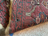 Two Vintage Persian Red Area Rugs - thumbnail 8 of 9