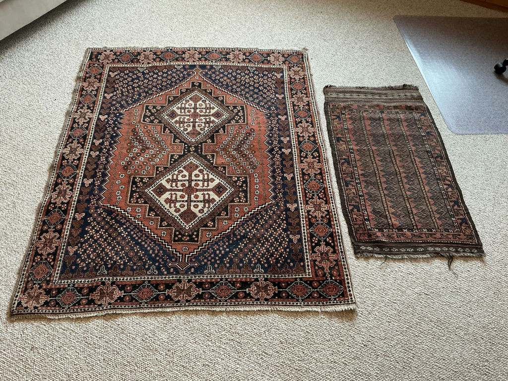 Two More Vintage, Persian Wool Area Rugs - image 1 of 11