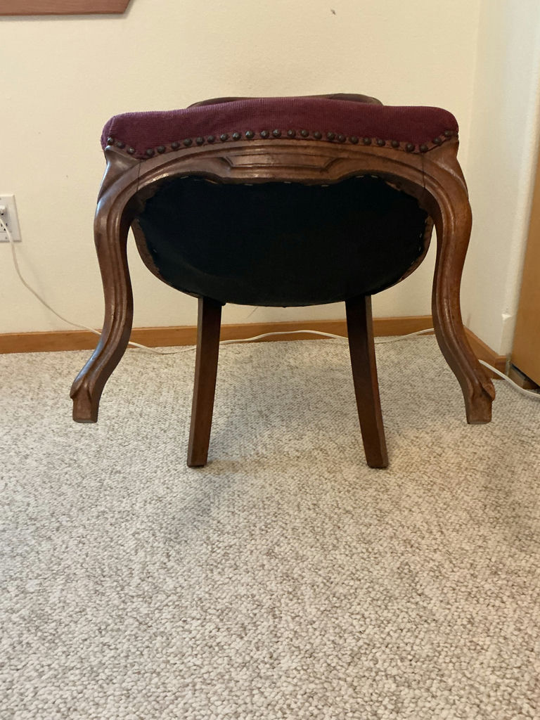 Victorian Chair with needlepoint Seat - image 5 of 5