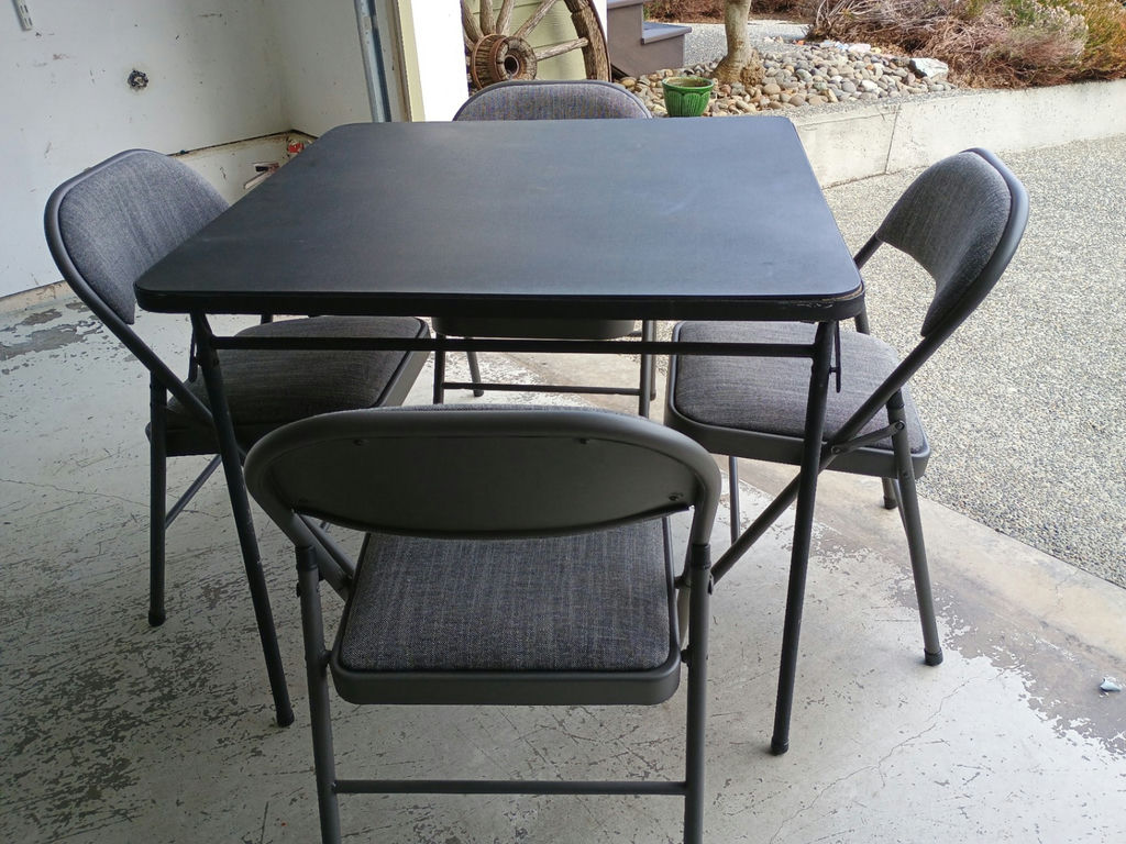 Folding table and chairs - image 1 of 7