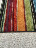 Multicolor Striped Area Rug - thumbnail 3 of 5