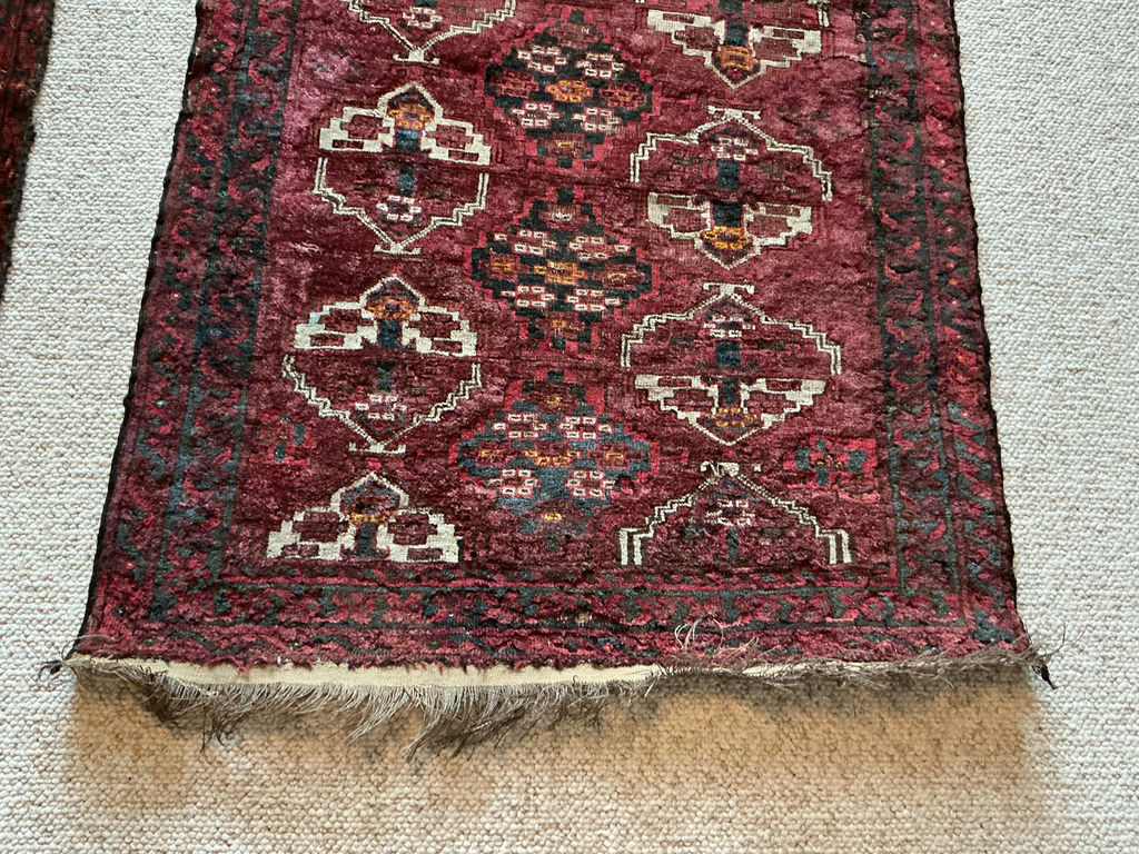 Two Vintage Persian Red Area Rugs - image 7 of 9