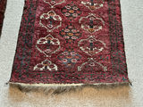 Two Vintage Persian Red Area Rugs - thumbnail 7 of 9