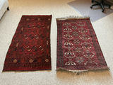 Two Vintage Persian Red Area Rugs - thumbnail 1 of 9