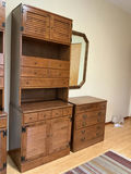 Vintage Ethan Allen Heirloom Tall Cabinet, Dresser, and Framed Wall Mirror - thumbnail 5 of 5