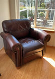 Leather Armchair And Ottoman - thumbnail 2 of 5