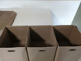 Metal framed storage rack with fabric bins - thumbnail 3 of 4