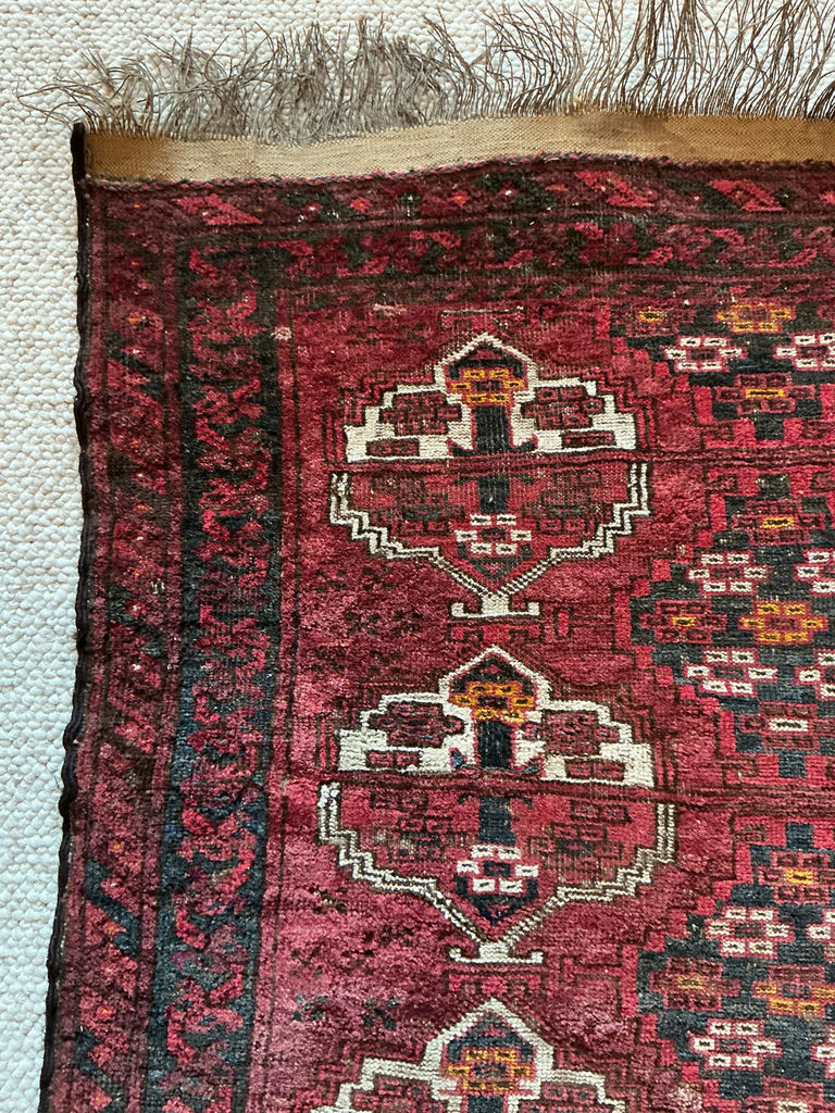 Two Vintage Persian Red Area Rugs - image 6 of 9