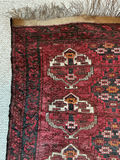 Two Vintage Persian Red Area Rugs - thumbnail 6 of 9