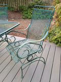 Green metal outdoor dining set - thumbnail 3 of 6