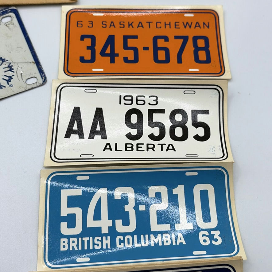Vintage Cereal License Plate Stickers And Wooden Coins - image 4 of 8