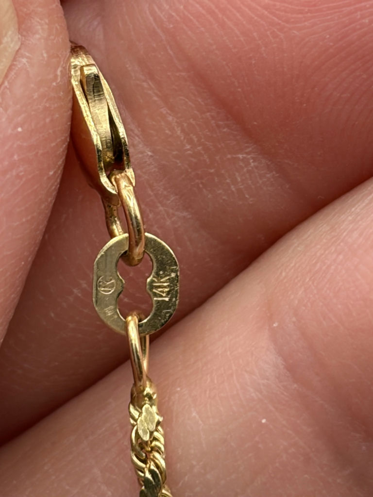 14k Gold Necklace With Gold Locket - image 5 of 10