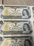 1973 Bank of Canada $1 Uncut Sheet of 40 Notes - BFK Prefix - AU/XF - thumbnail 11 of 30