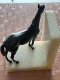 Vintage Pair Of Onyx Horse Bookends - thumbnail 12 of 17