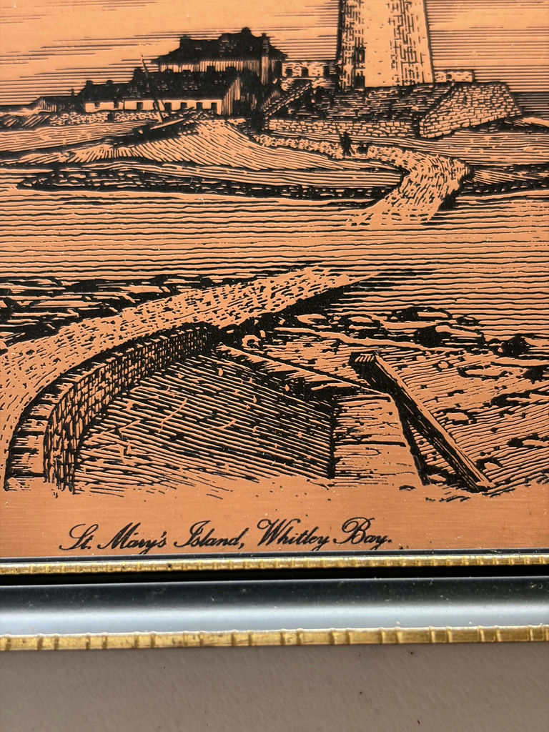 Copper Tone Relief Art From England - image 11 of 17