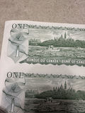 1973 Bank of Canada $1 Uncut Sheet of 40 Notes - BFK Prefix - AU/XF - thumbnail 19 of 30