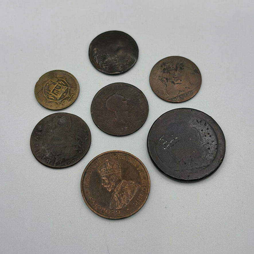 Old Coins Barely Legible - image 1 of 6