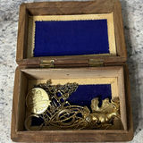 Wooden Carved Box W Jewelry - thumbnail 5 of 13