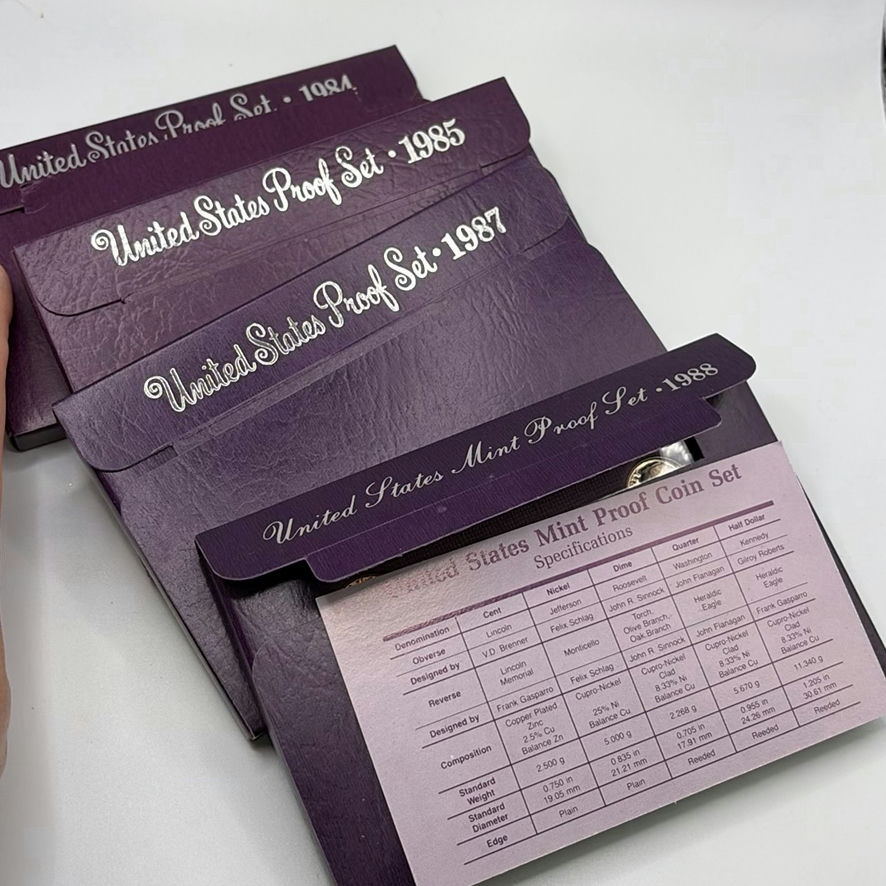 U.S. Proof Sets 1984,85,87,88 - image 1 of 13