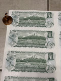 1973 Bank of Canada $1 Uncut Sheet of 40 Notes - BFK Prefix - AU/XF - thumbnail 20 of 30