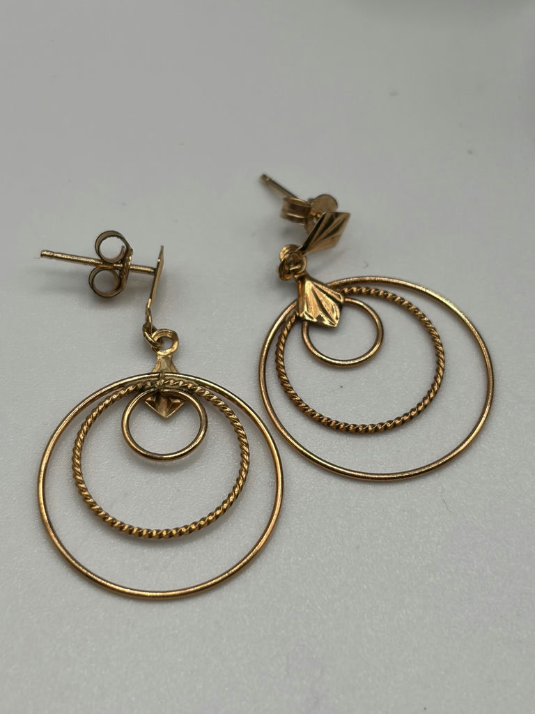 10k Gold Earrings -3 Prs - image 8 of 10