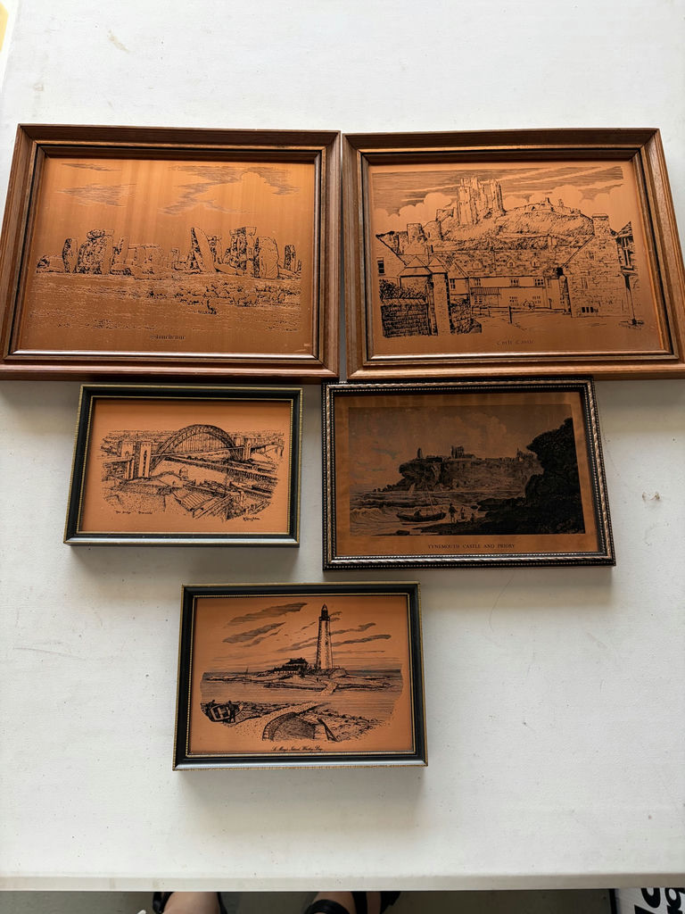 Copper Tone Relief Art From England - image 1 of 17