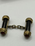 Vintage Silver And Onyx Cufflinks Links Of London - thumbnail 3 of 5