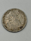 US 1875 Silver Coin And 1906 Earthquake Coin - thumbnail 2 of 7