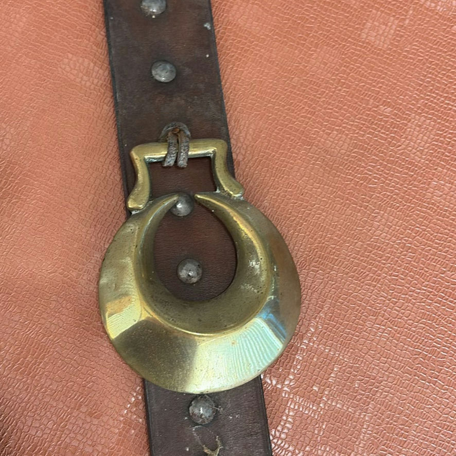 Vintage Horse Brasses On Leather Straps - image 6 of 7