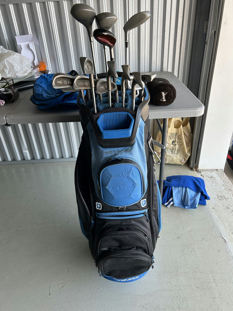 Sun Mountain Golf Bag W Assorted Clubs - image 1 of 14
